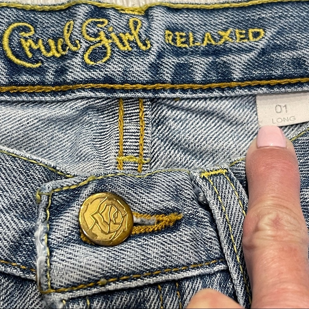 CRUEL GIRL Relaxed Light Wash Bootcut Jeans - Picture 7 of 11